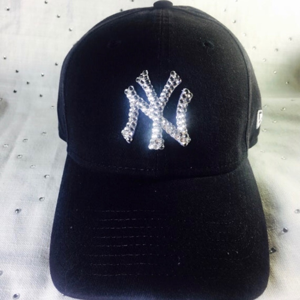 New Bling New York Yankees Swarovski Hat (Navy)
